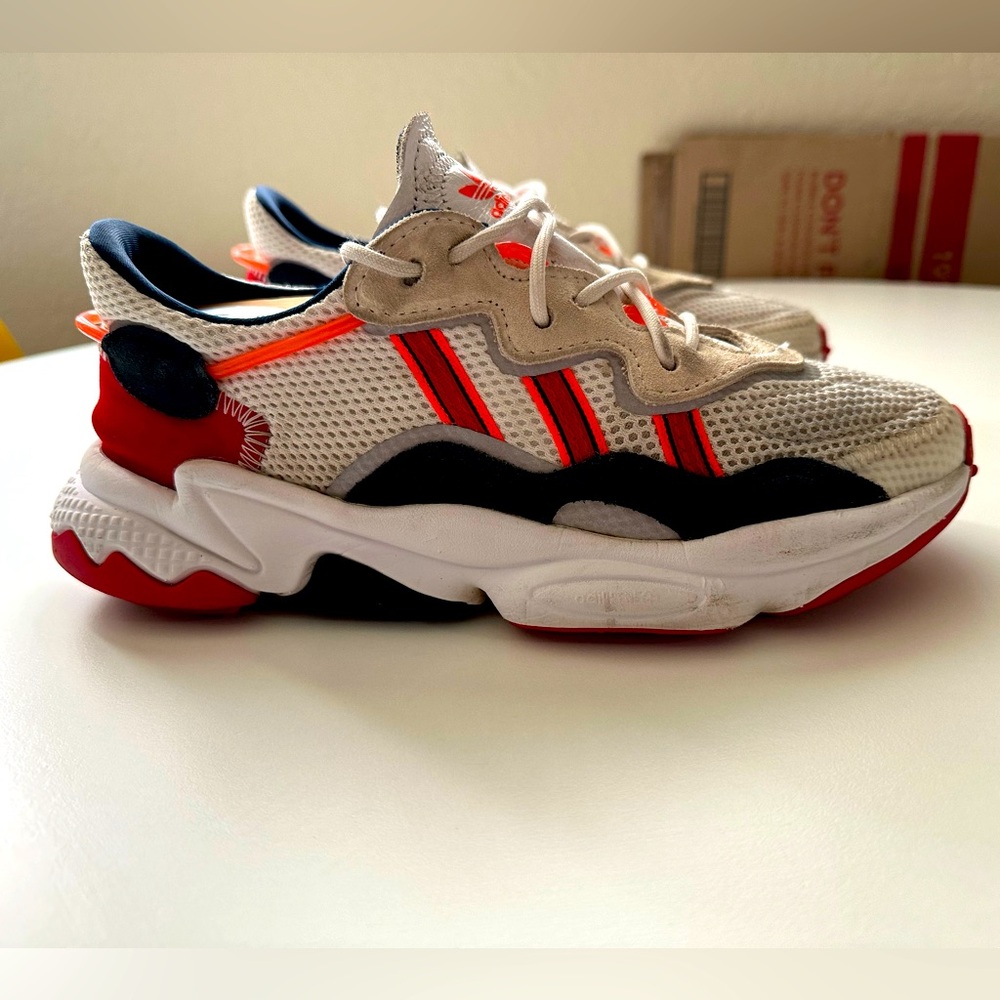 Adidas Ozweego White Navy Scarlet